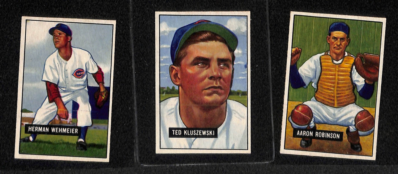 Lot Of 23 1951 Bowman Baseball Cards w. Kluszewski